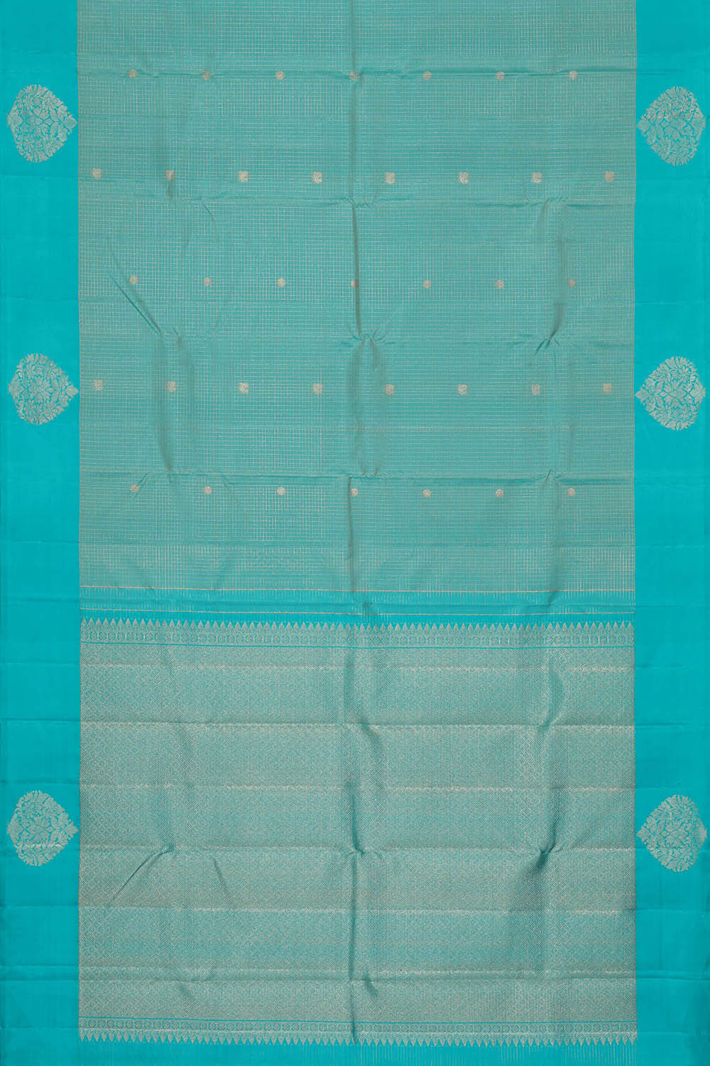 Arani Silk Sky Blue Saree