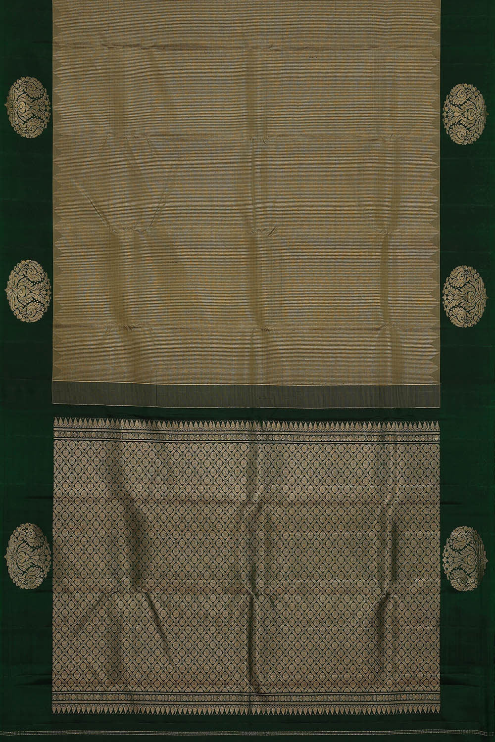 Arani Silk Mehndi Green Saree