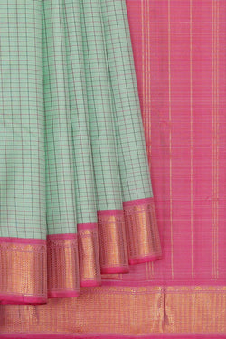 Image of Arani Silk Sea Green Saree
