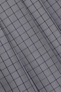 Image of Kanchipattu Grey Brocade Saree