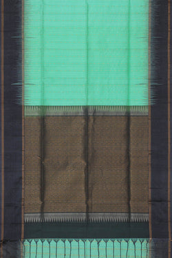 Image of Sea Blue Silk Saree