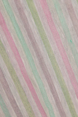 Image of Multicolour Linen Saree