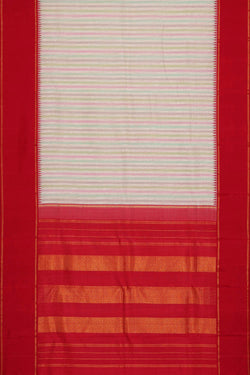 Image of Multicolour Linen Saree