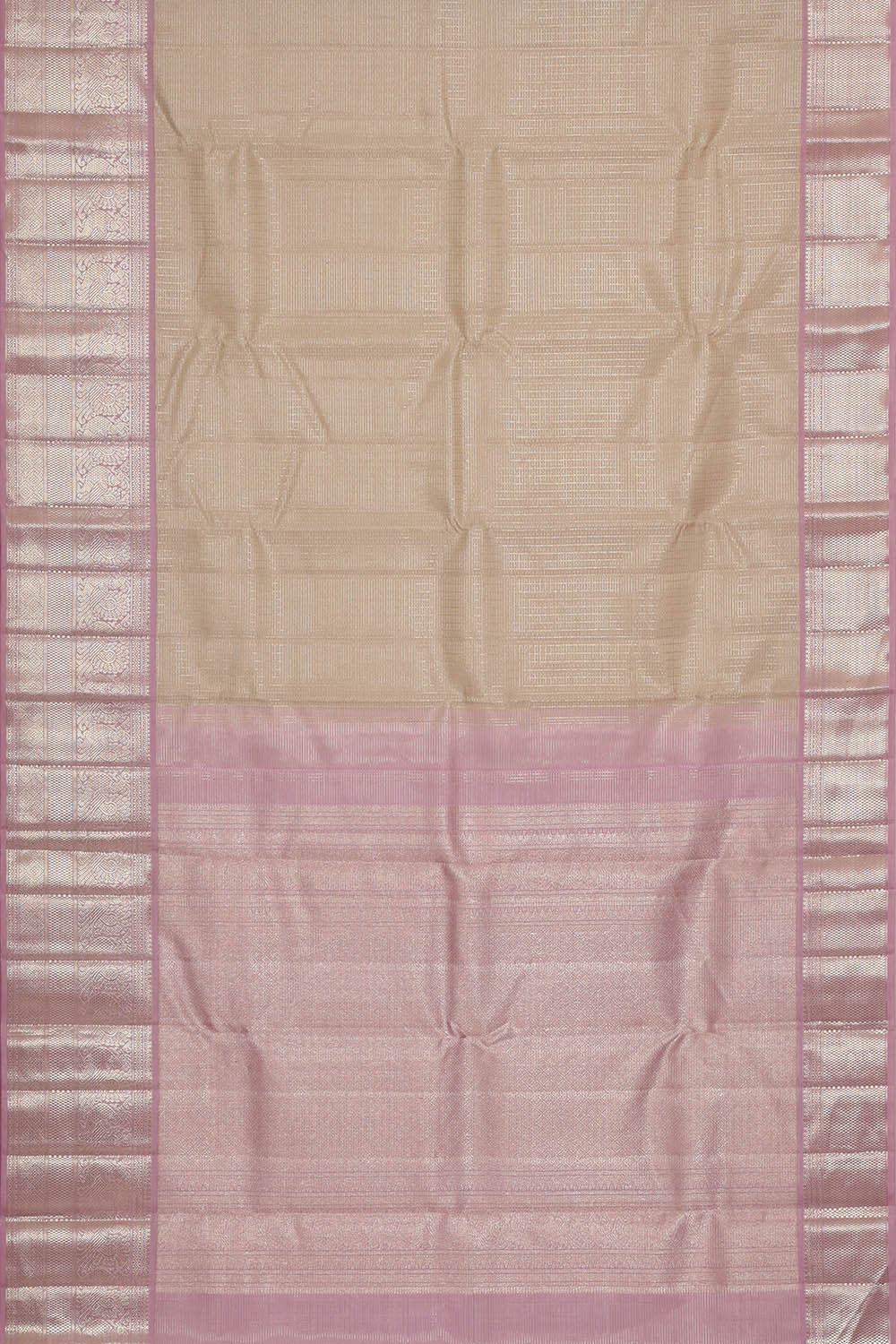 Arani Silk Cream Saree