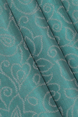 Image of Sea Blue Silk Saree