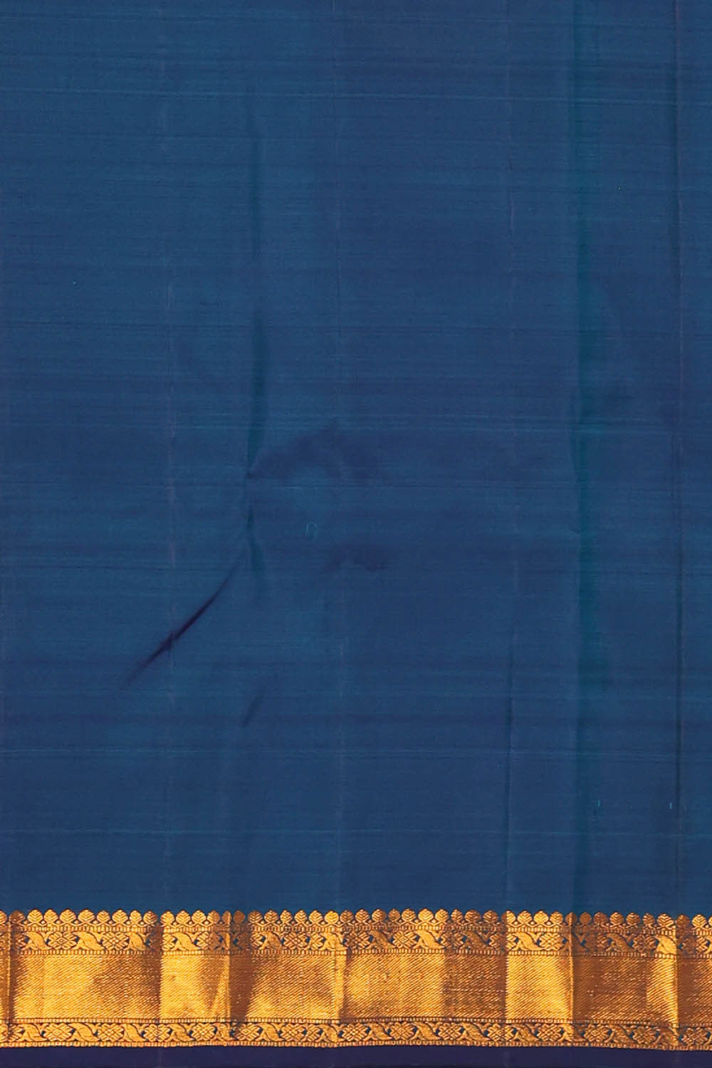 Image of Arani Silk Peacock Blue Saree