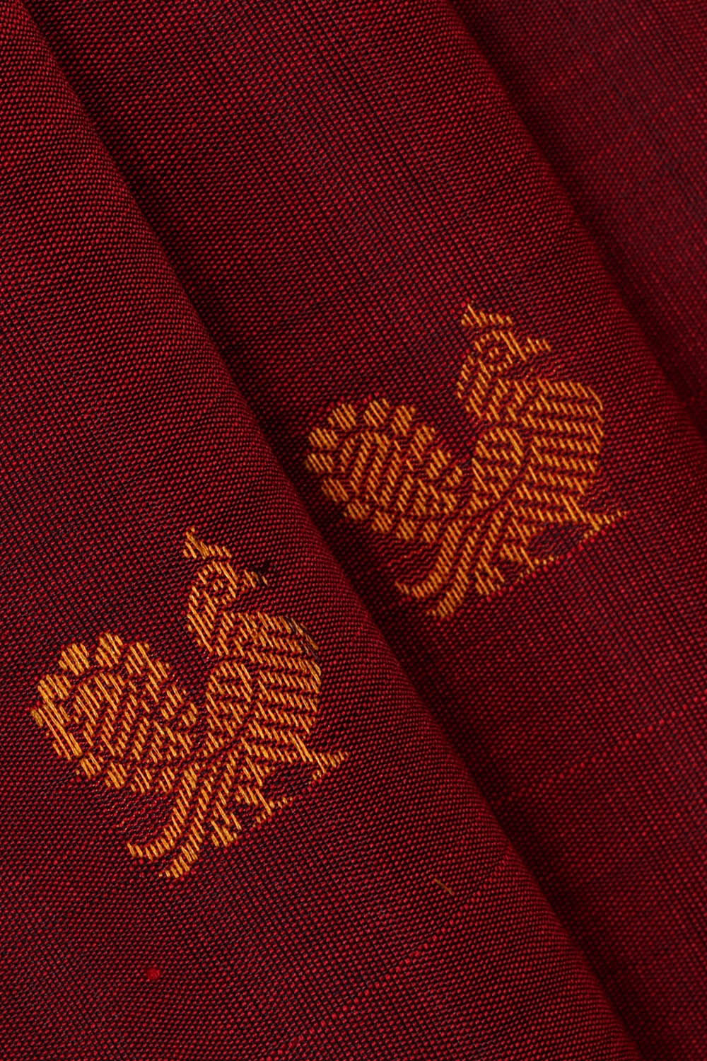 Image of Arani Silk Maroon Saree