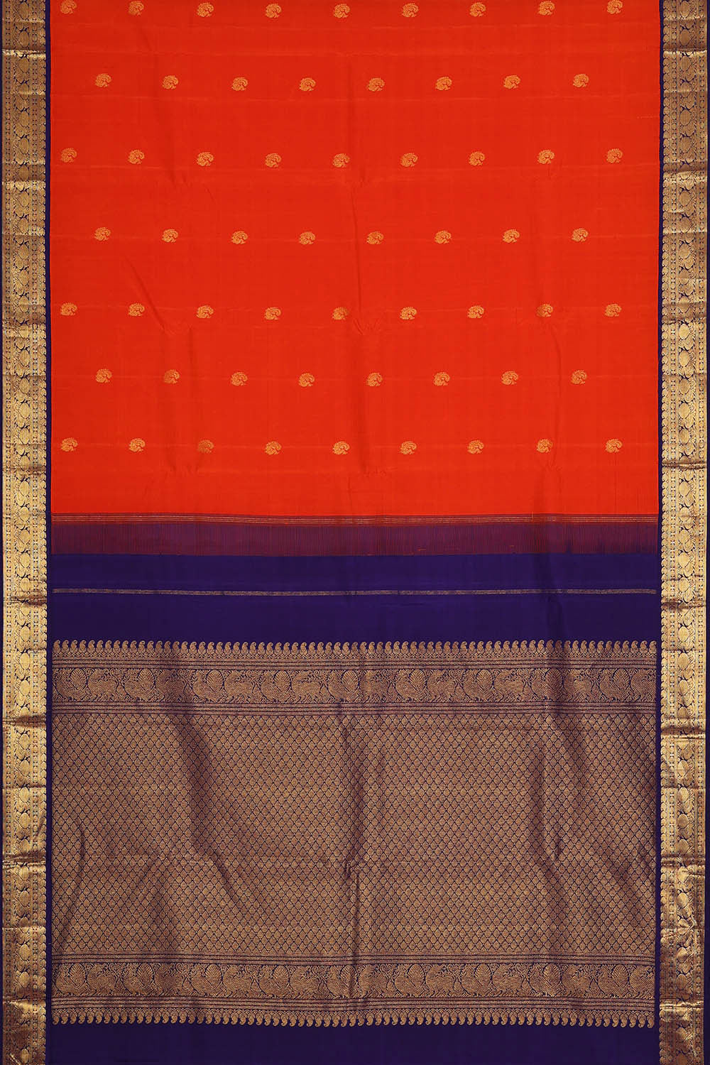 Image of Arani Silk Orange Saree