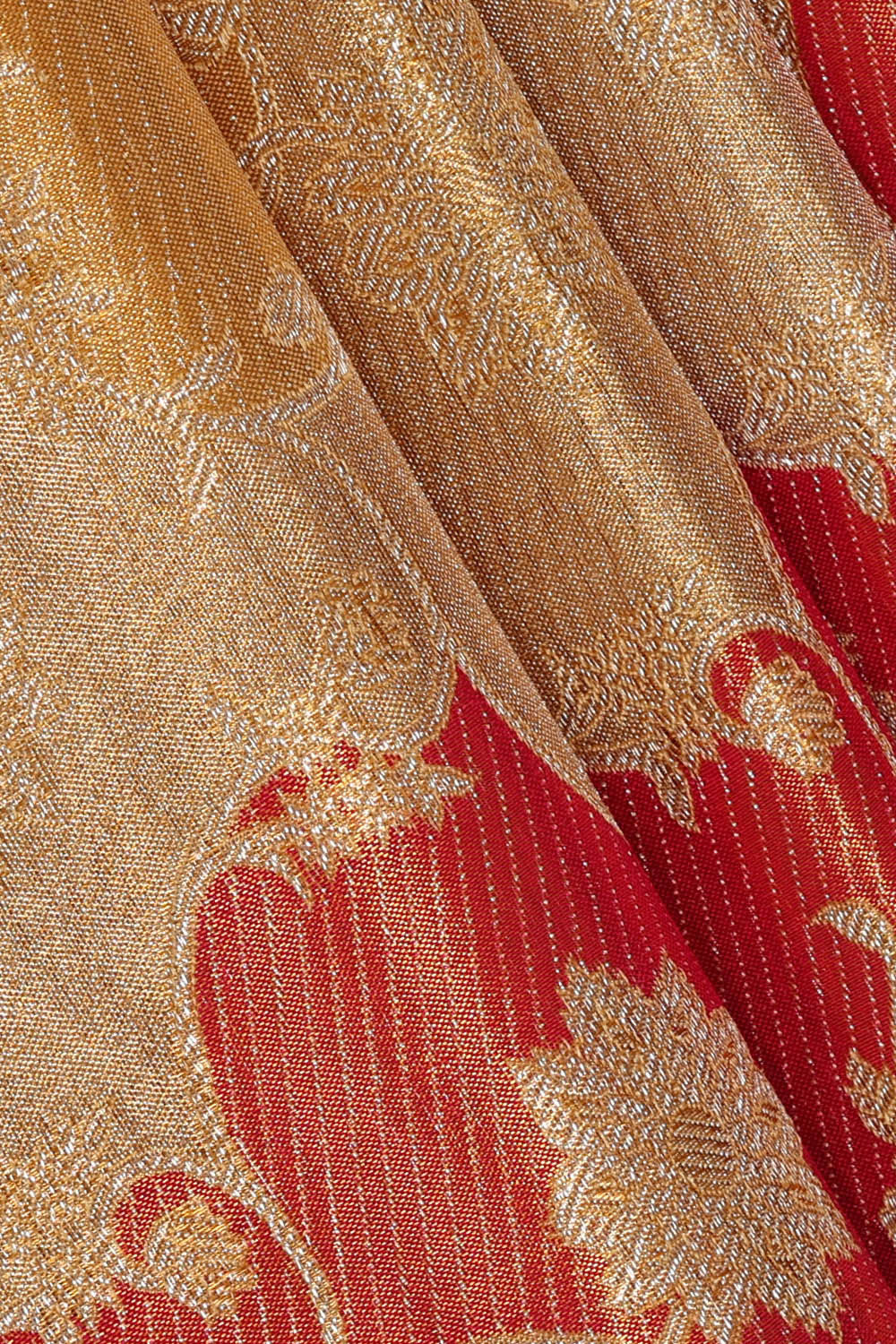Kanchipattu Multicolour Tissue Brocade Saree