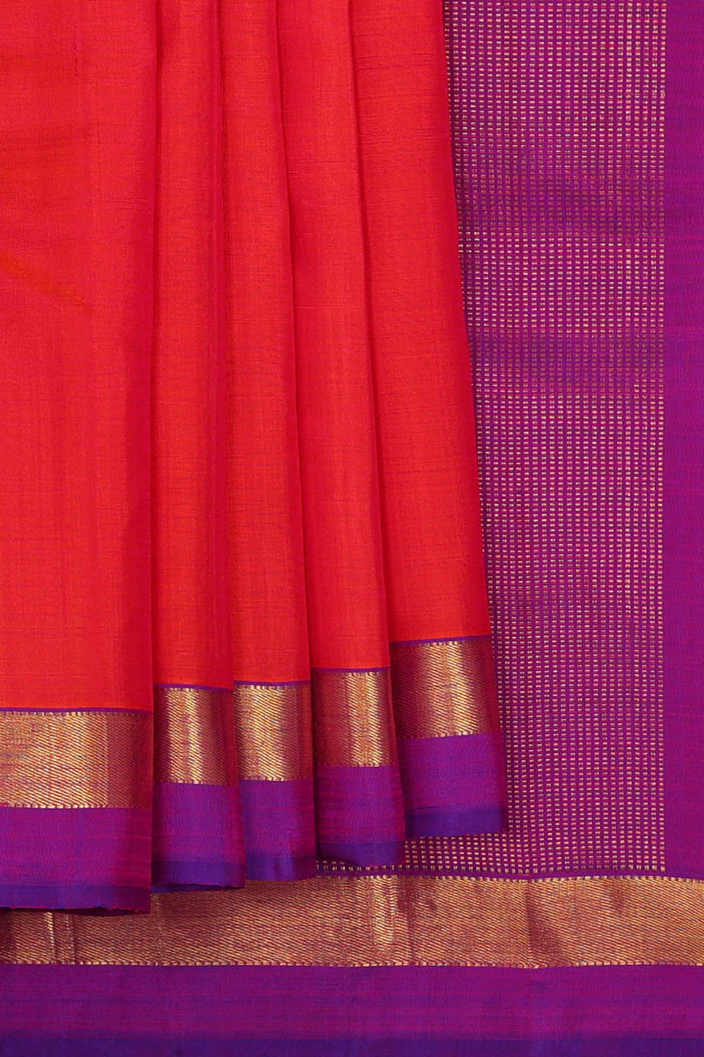 Image of Arani Silk Red Saree