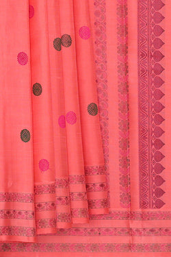 Image of Arani Silk Peach Saree