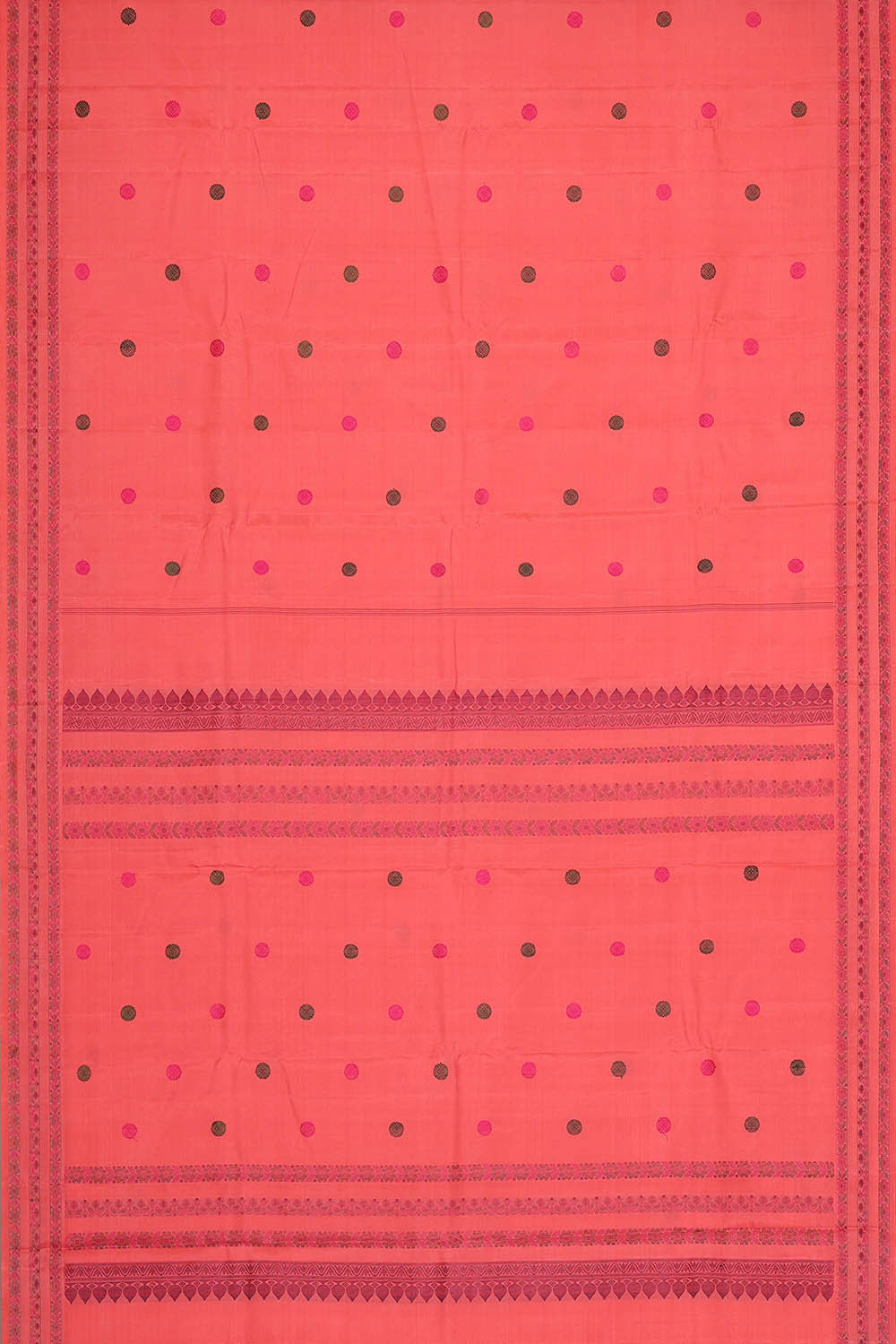Arani Silk Peach Saree