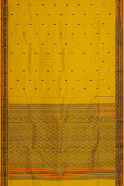 Image of Arani Silk Yellow Saree