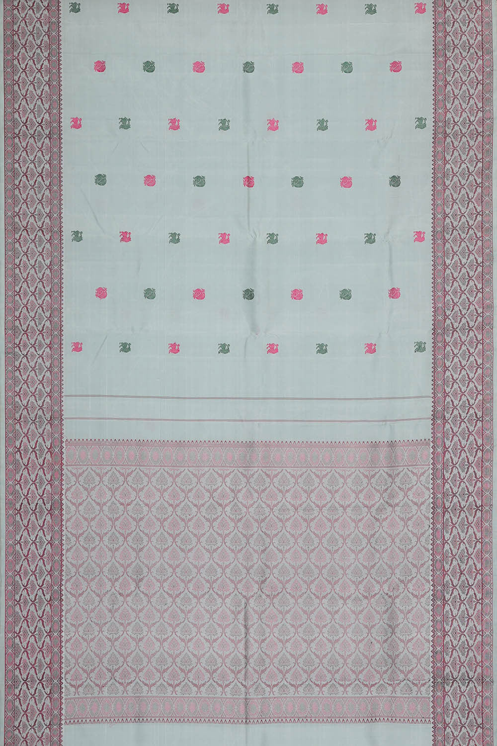 Arani Silk Light Blue Saree