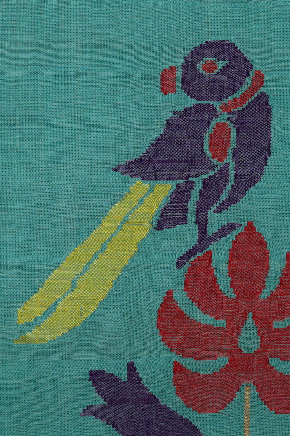 Image of Ponduru Cotton Sky Blue Saree