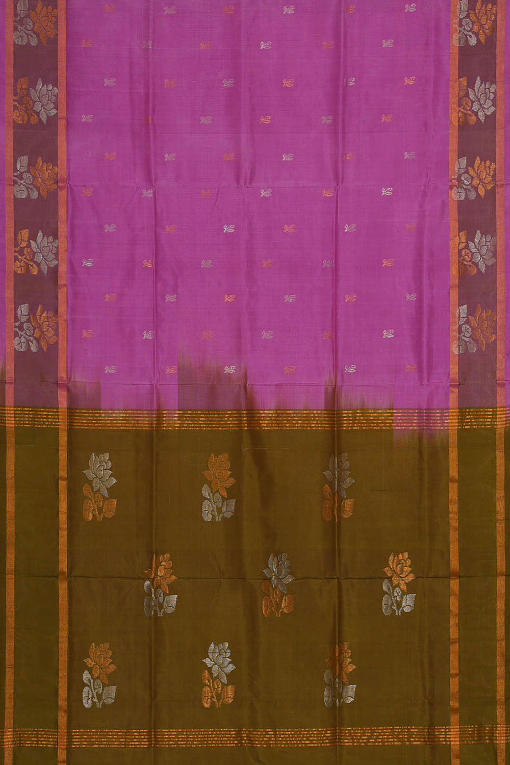 Image of Uppada Silk Lavender Pink Saree
