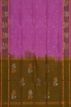 Image of Uppada Silk Lavender Pink Saree