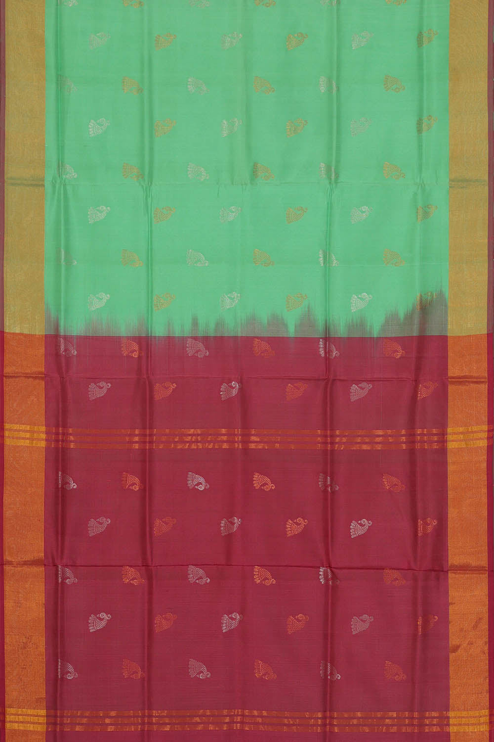Image of Uppada Silk Sea Green Saree