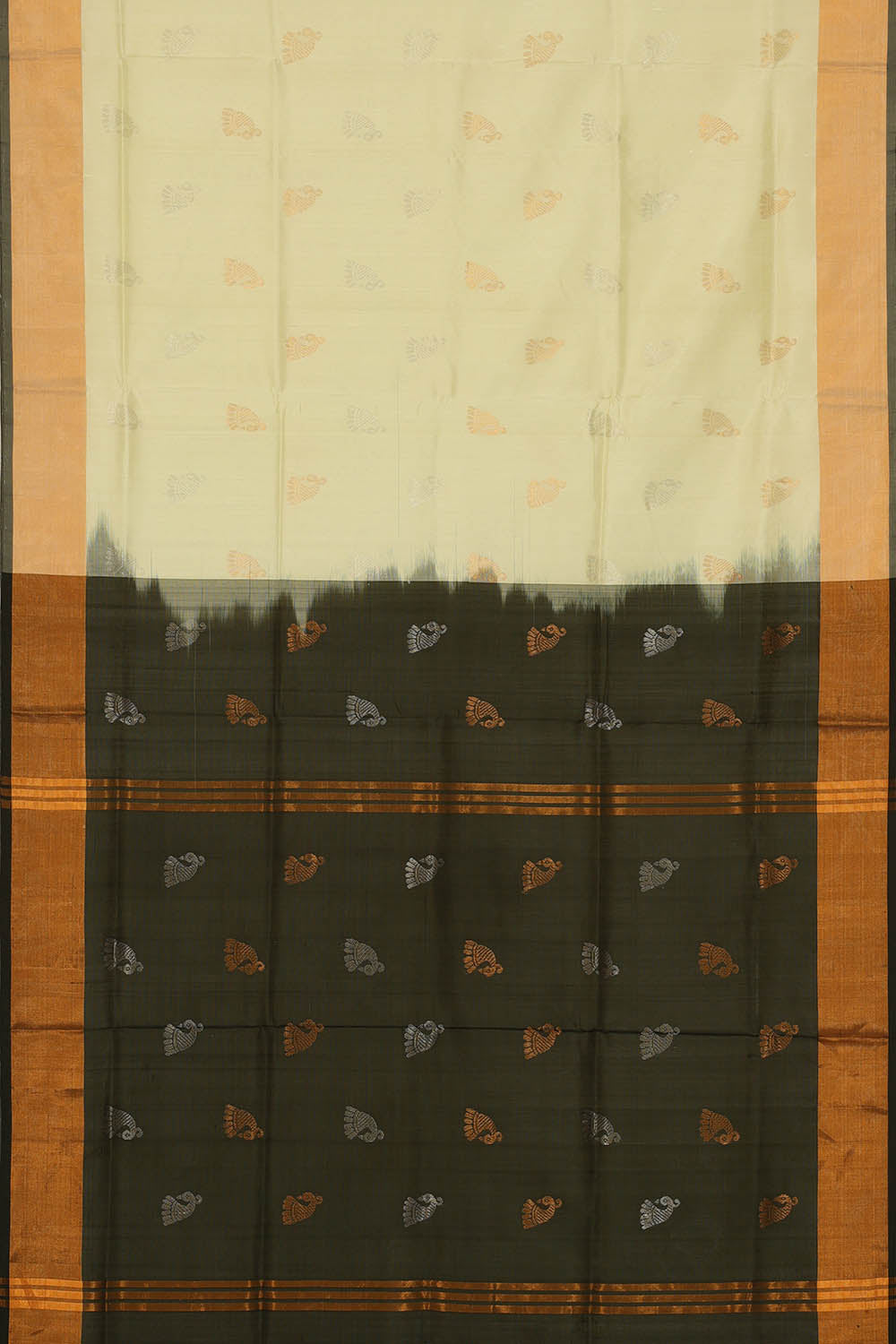 Image of Uppada Silk Light Pastel Green Saree