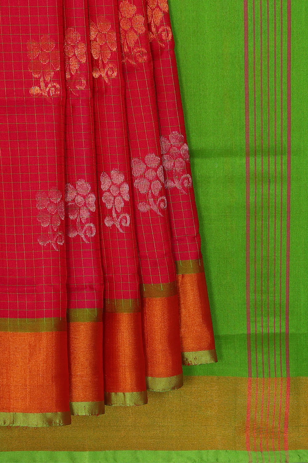 Image of Uppada Silk Pink Saree