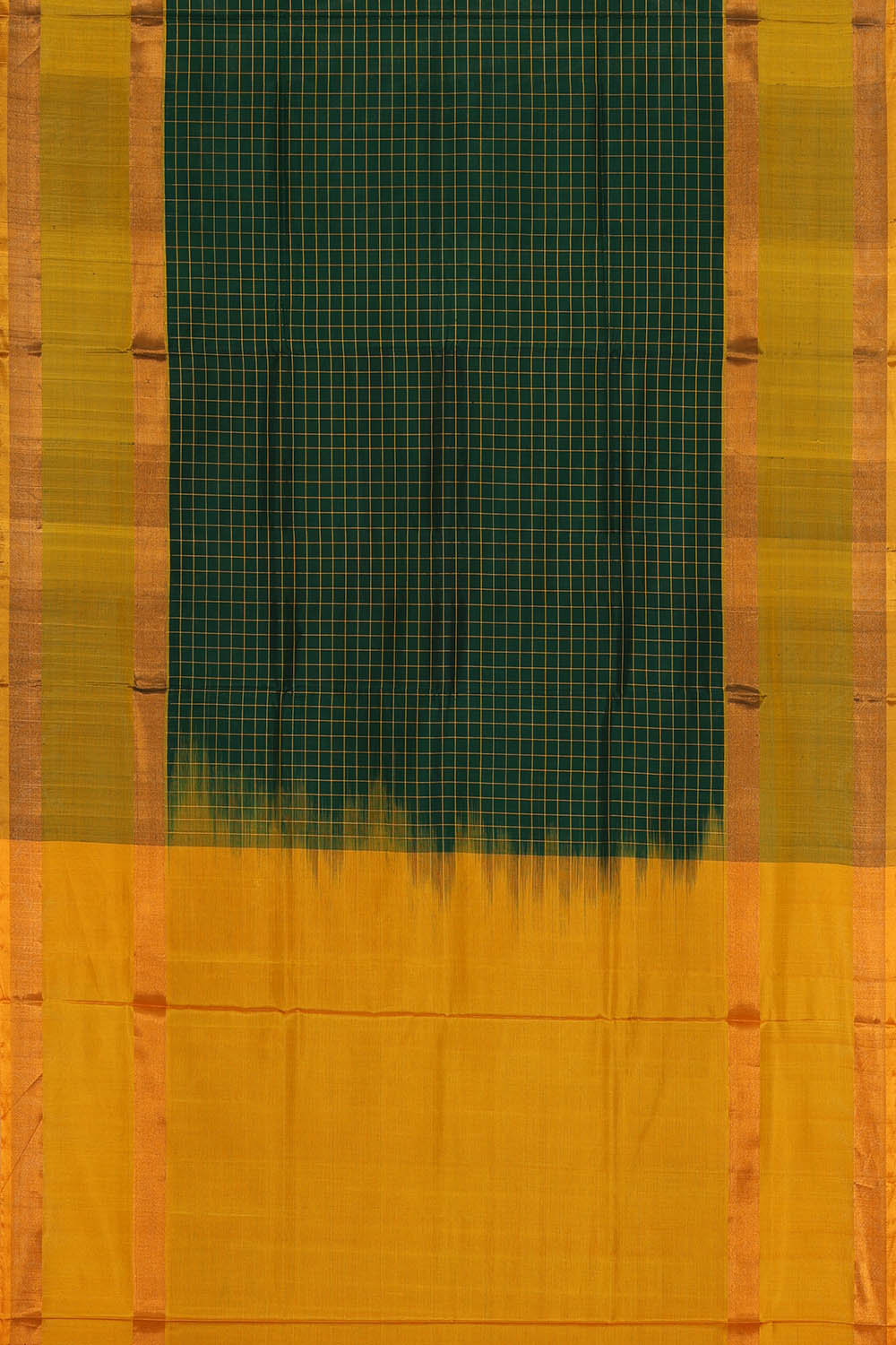 Image of Uppada Silk Bottle Green Saree