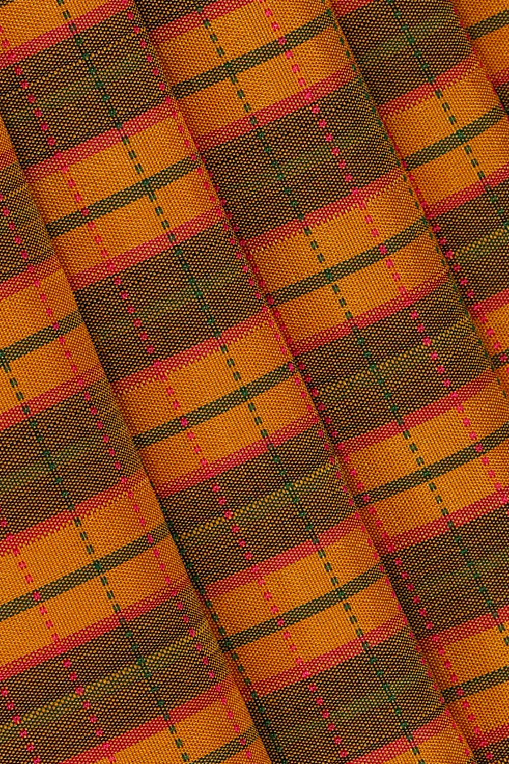 Image of Arani Silk Yellow-Green Saree