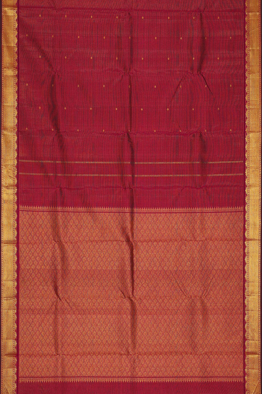 Image of Arani Silk Dark Red Saree