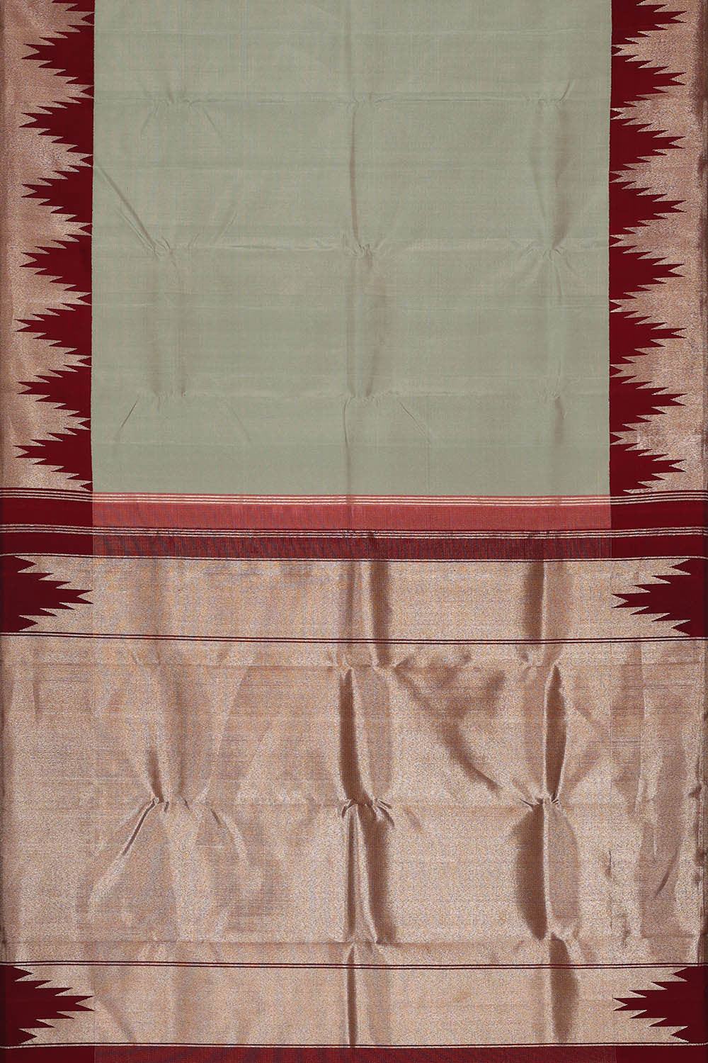 Image of Arani Silk Light Mint Green Saree