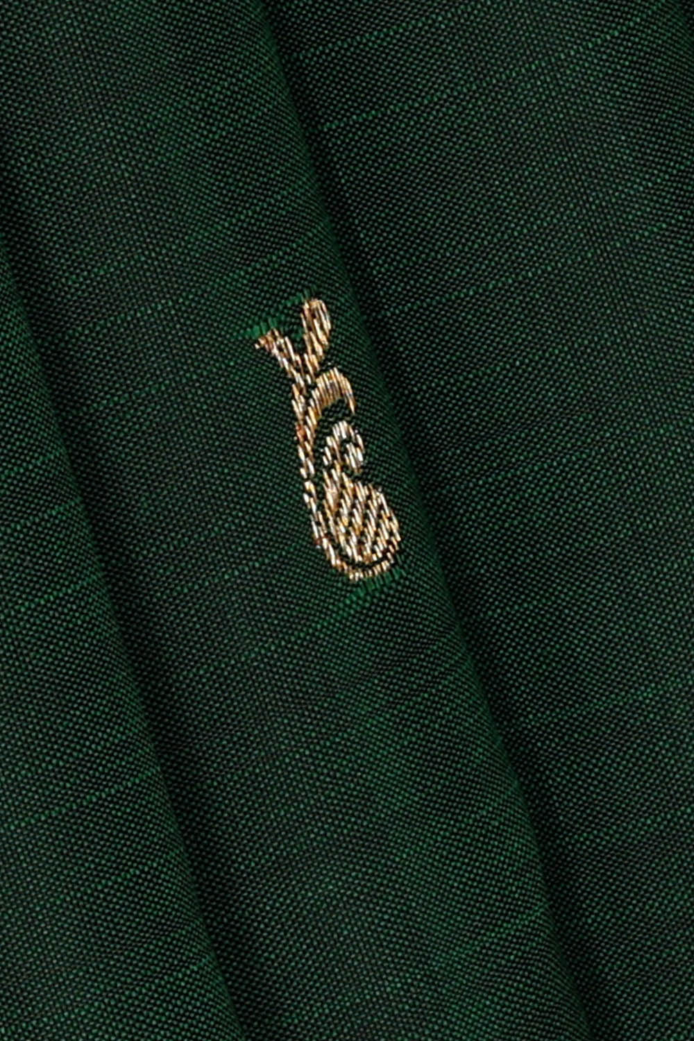 Image of Arani Silk Bottle Green Saree