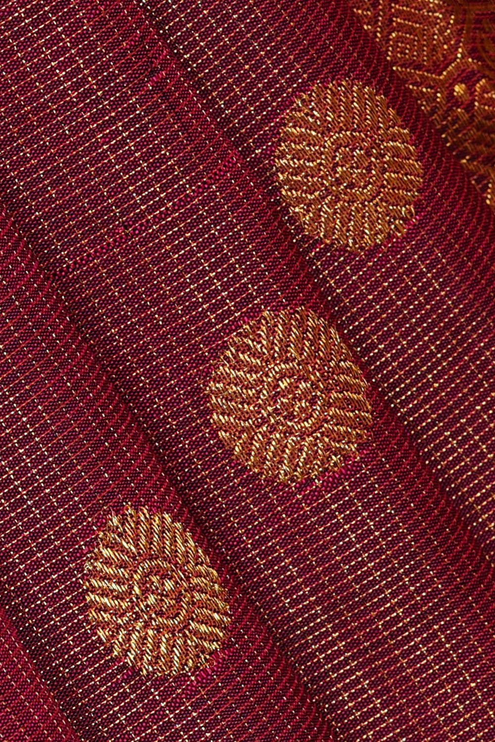 Arani Silk Maroon Saree