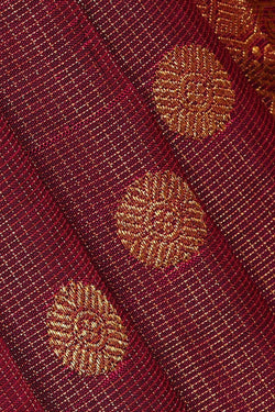 Image of Arani Silk Maroon Saree