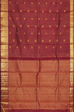 Image of Arani Silk Maroon Saree