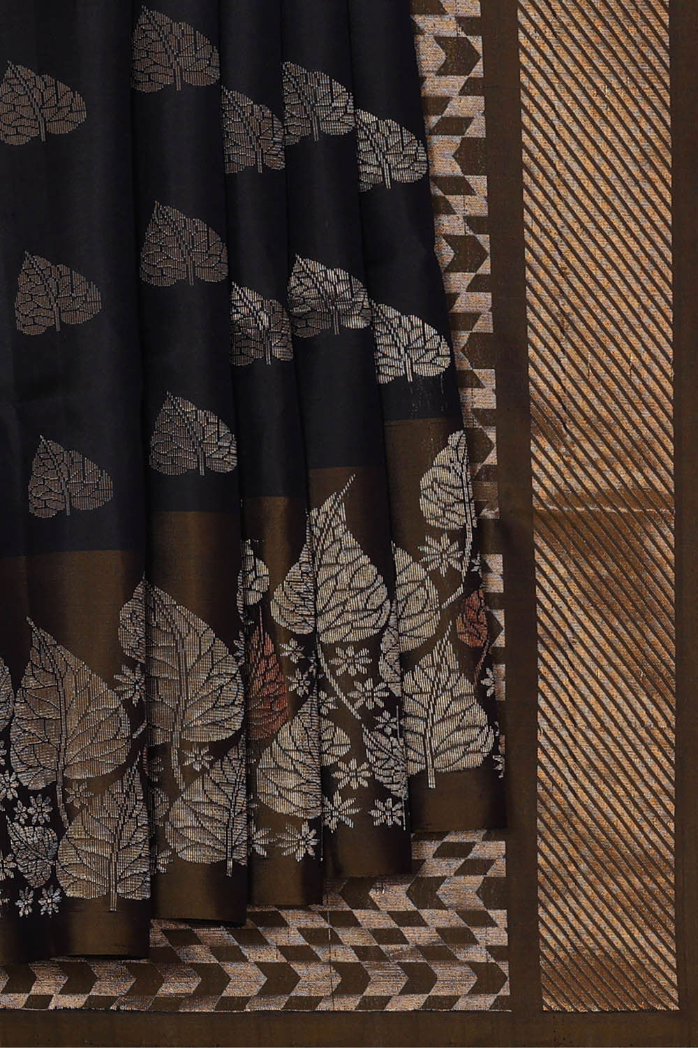 Image of Black Silk Saree