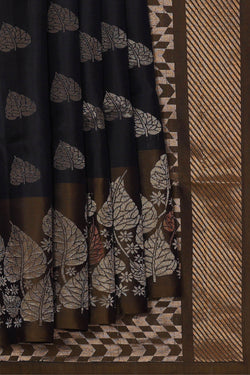 Image of Black Silk Saree