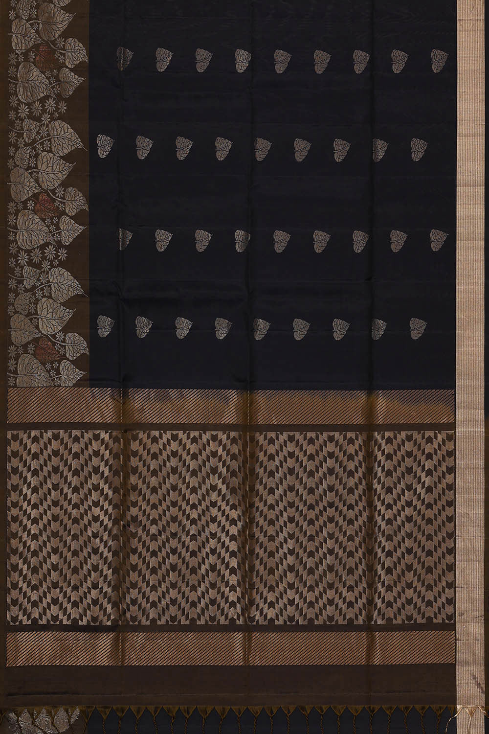 Image of Black Silk Saree