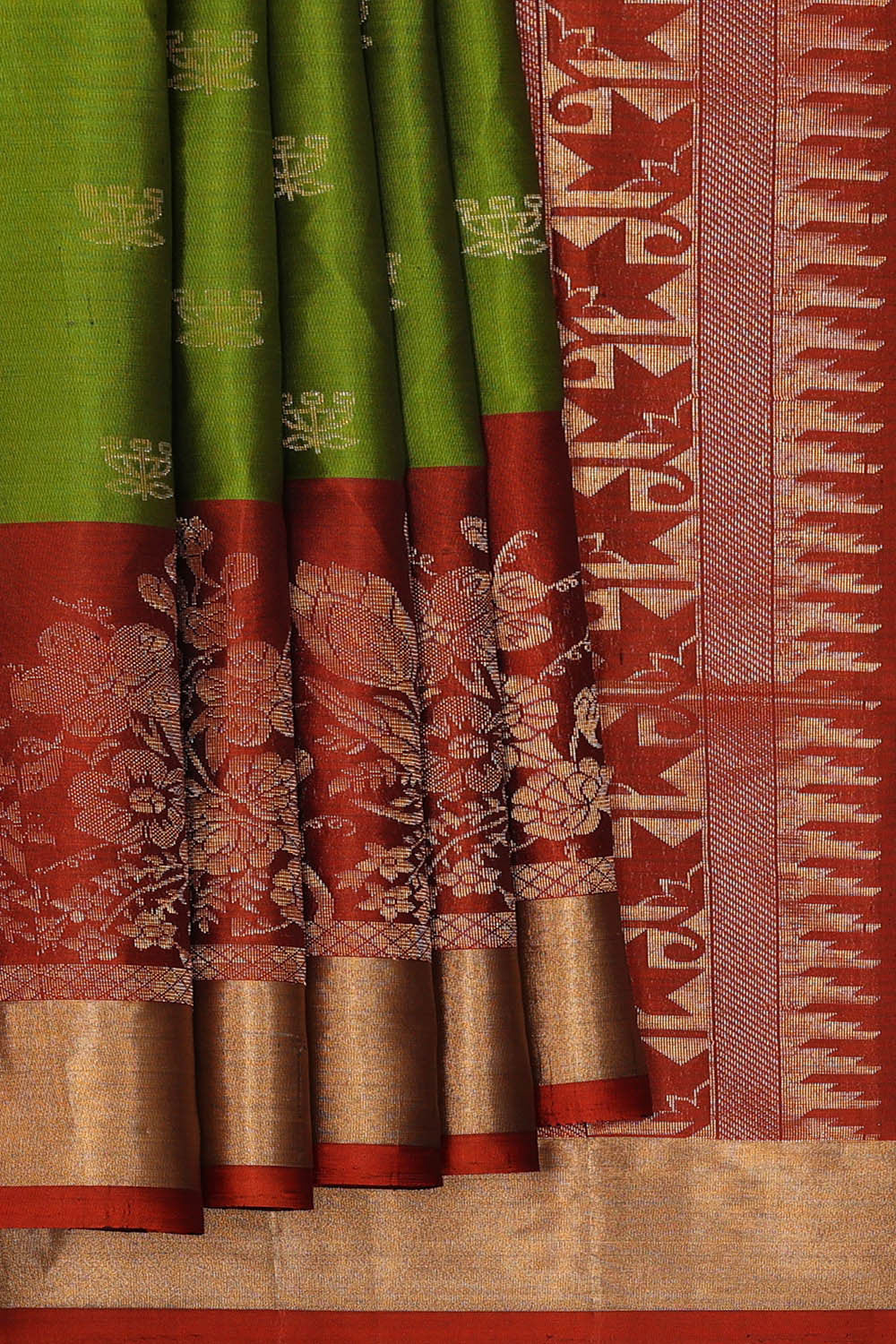 Image of South Silk Green Saree