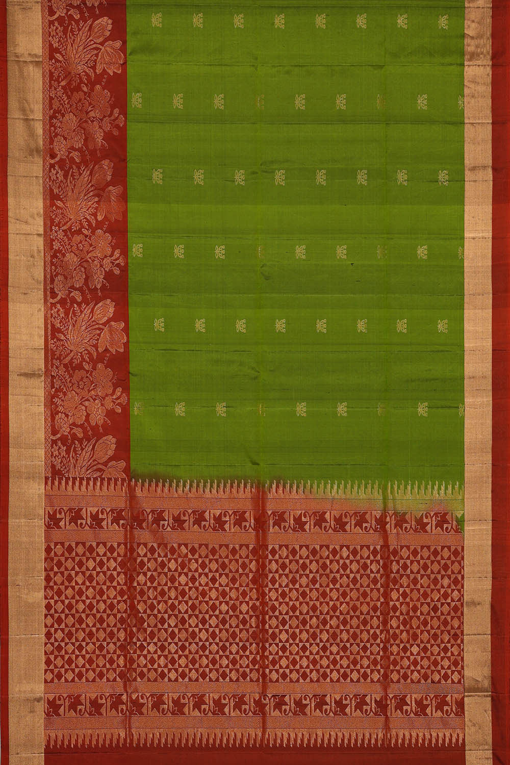 Image of South Silk Green Saree
