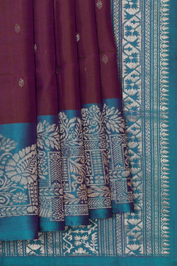 Image of Maroon Silk Saree