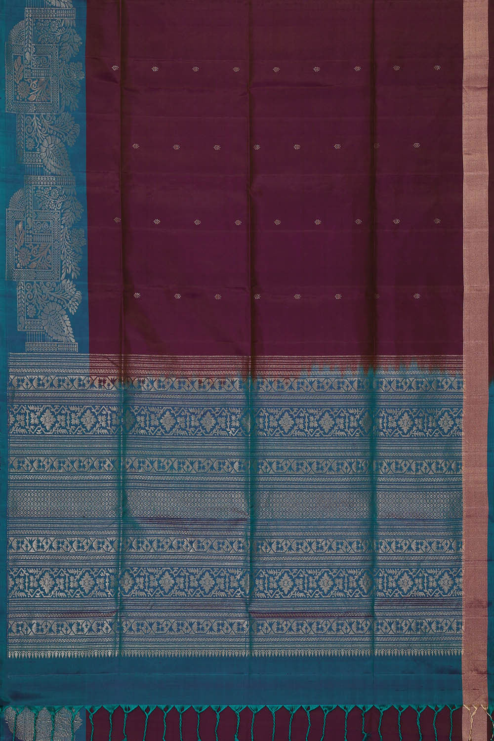 Image of Maroon Silk Saree