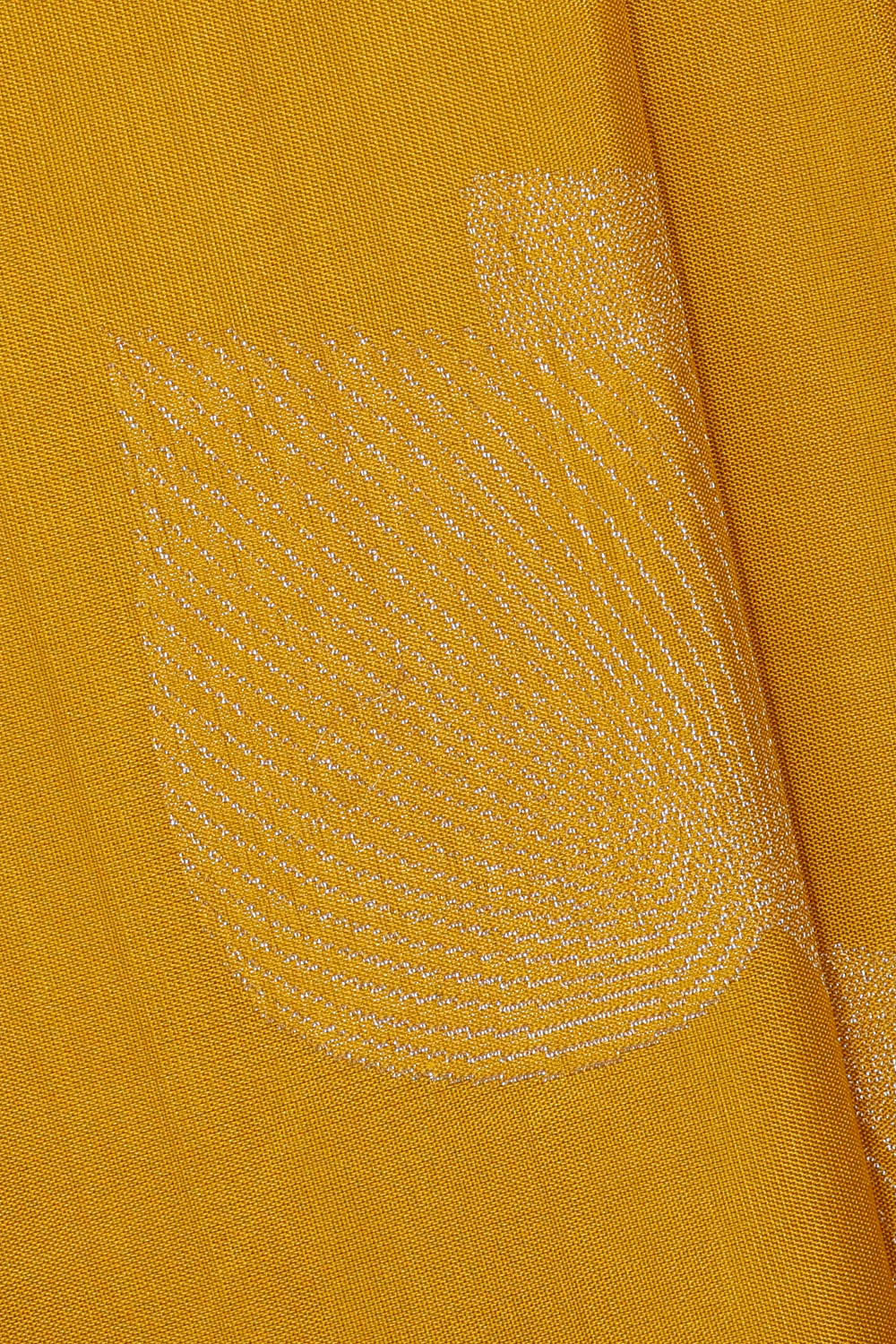 Mustard Yellow Silk Saree