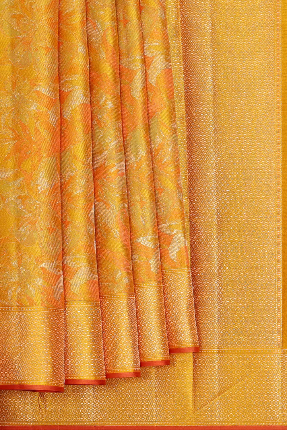 Arani Silk Yellow Saree