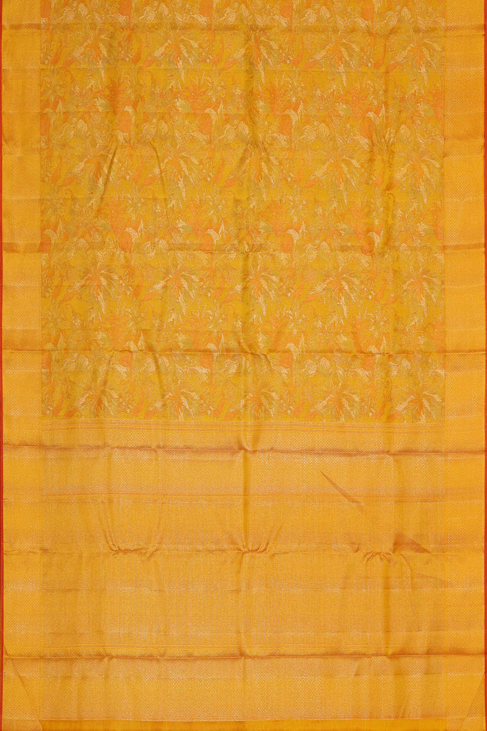 Arani Silk Yellow Saree
