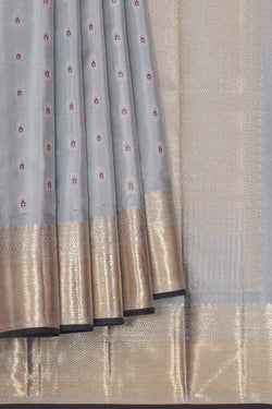 Image of Arani Silk Grey Saree