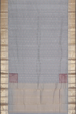 Image of Arani Silk Grey Saree