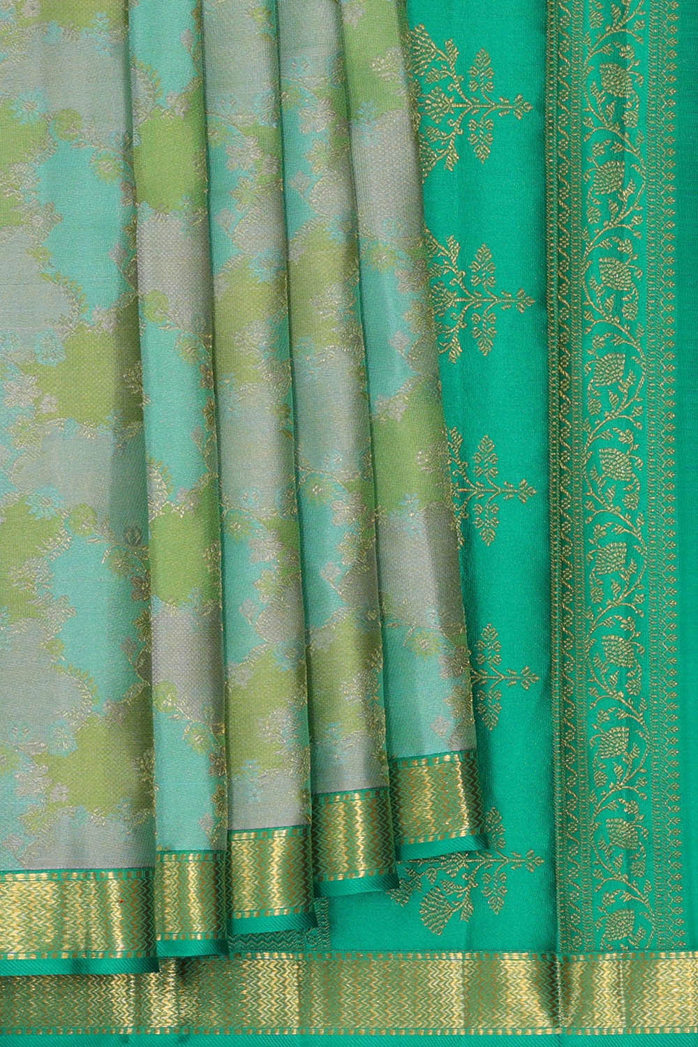 Arani Silk Sea Green Saree