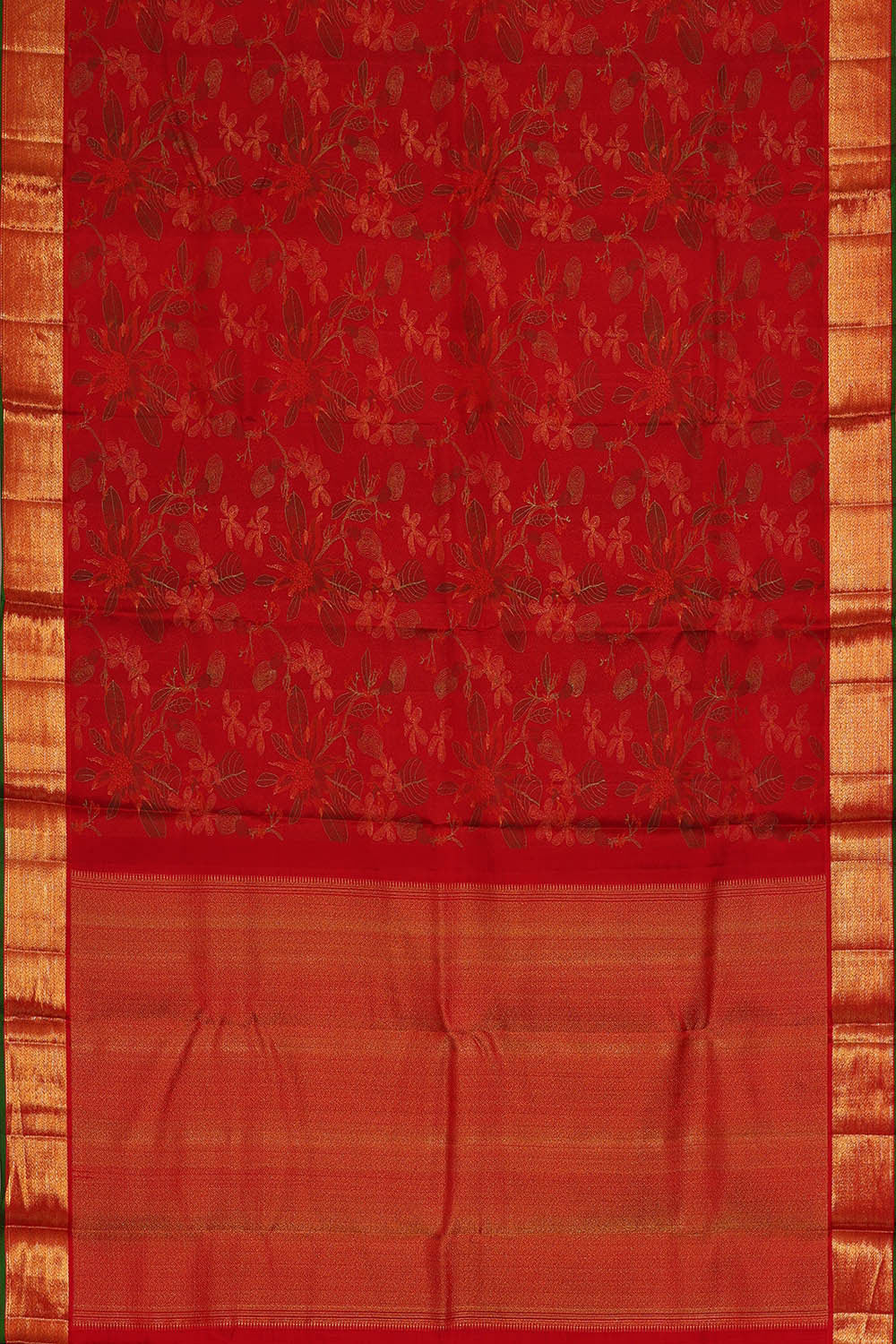 Image of Arani Silk Red Saree