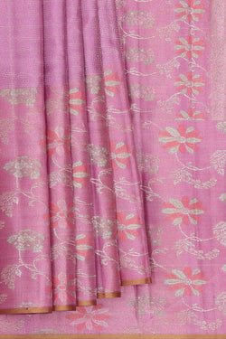 Image of Arani Silk Lavender Pink Saree