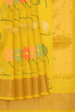 Image of Uppada Silk Yellow Saree