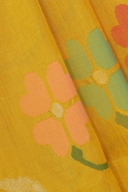 Image of Uppada Silk Yellow Saree