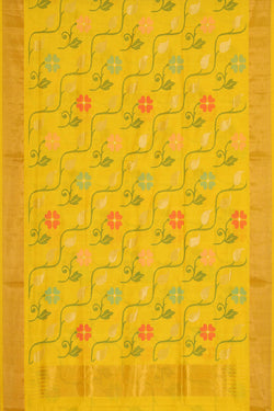 Image of Uppada Silk Yellow Saree